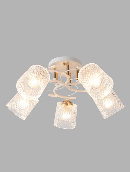 Люстра 20140/5, 3хE27, 60Вт, белый/золото