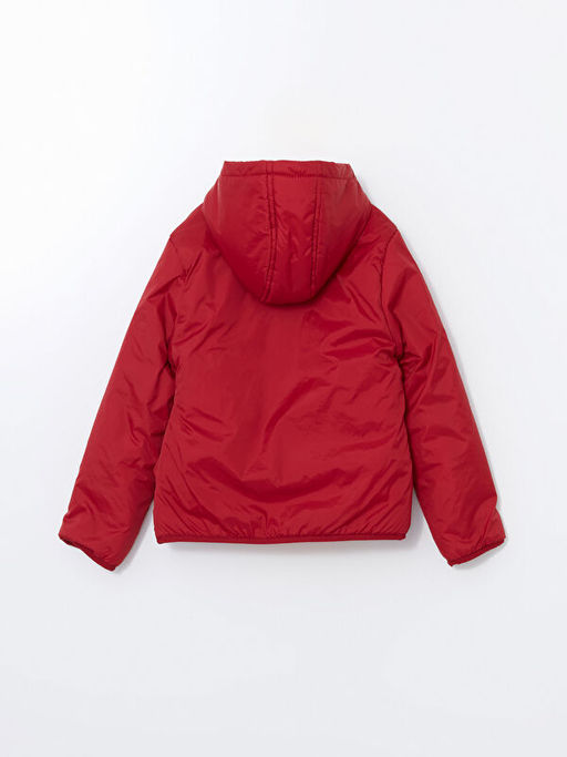 Kap??onlu Galatasaray Bask?l? Erkek ?ocuk ?i?me Mont - Waikiki фото 3