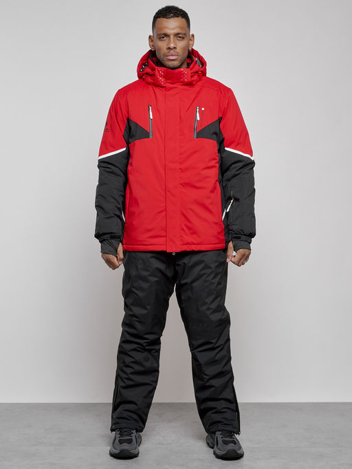 Горнолыжный костюм мужской зимний красного цвета 6319Kr - Leifensh фото 21