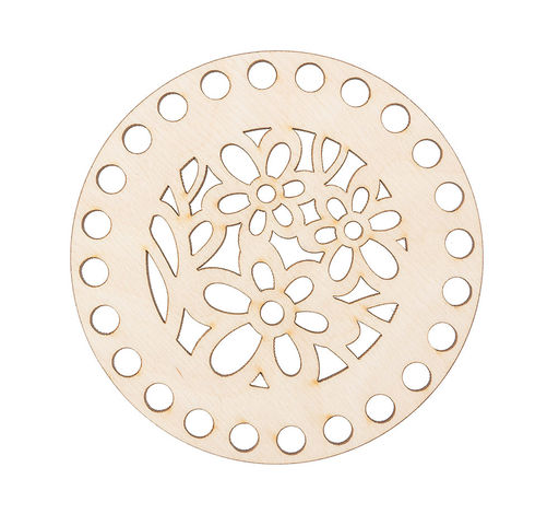 Заготовка для декорирования Mr. Carving БА-28 Панно с перфорацией Резное фанера d 12 см х 0.4 см