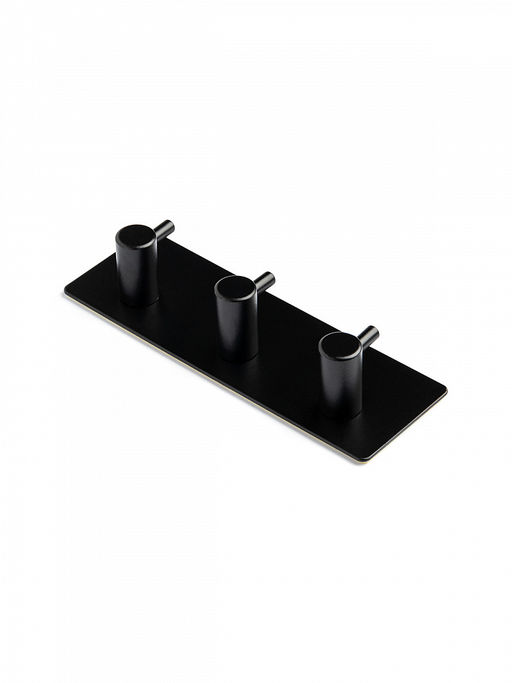 Крючок на липучке 3шт 13,5x4,5x2,8 черный железо - Denastia фото 2