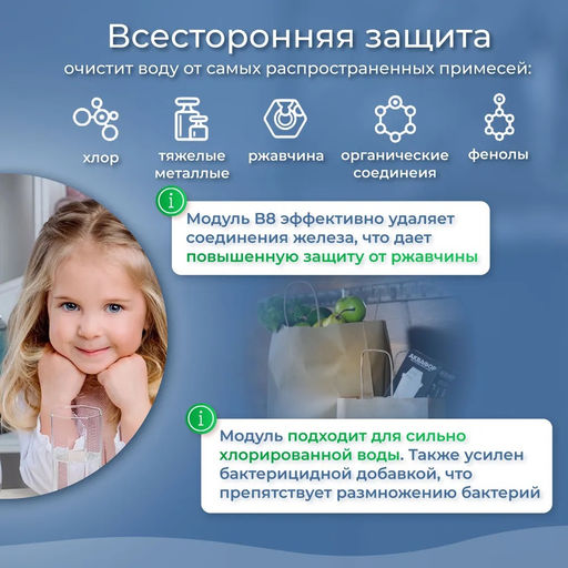 Сменная кассета Аквафор В100-8 В8 (003566) - Полимербыт фото 4