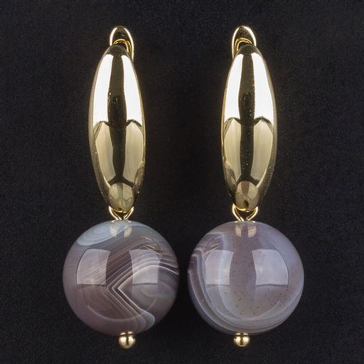 Серьги из ботсванского Агата