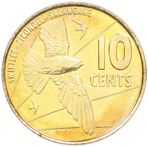 Монета 10 центов 2016 года Сейшелы