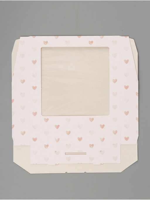 Цена за 5 шт. Коробка подарочная складная «Сердце», 20×20×4 см, с окном