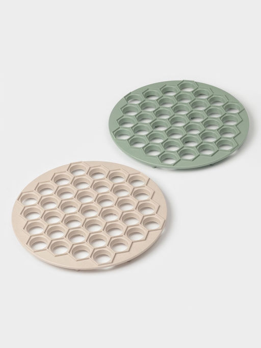 Форма для лепки пельменей phibo «Пельменница», 37 ячеек, d=24.5 см, пластик, МИКС