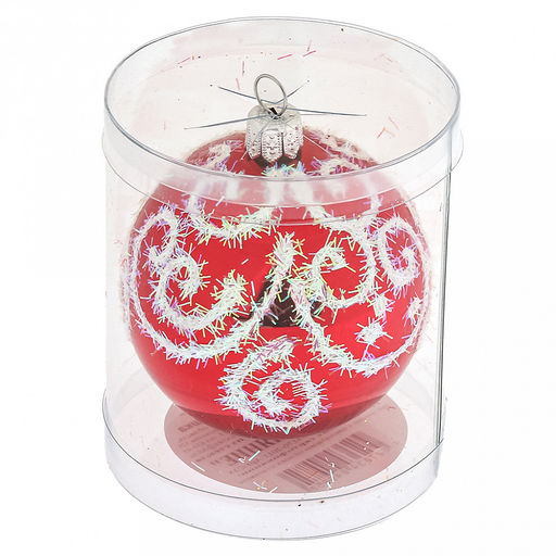 Елочная игрушка шар стеклянная Сияние д6см, цвета микс, ручная художественная роспись, подарочная упаковка (Россия) - Домашняя мода фото 8