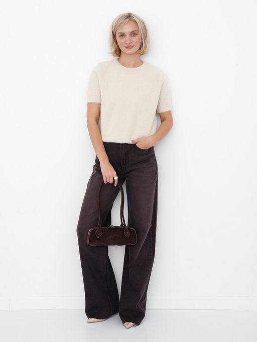 Сумка женская кожаная 89-6830-1VG coffee Vitelli Grassi