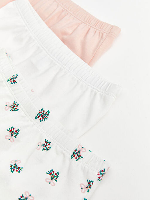 Beli Lastikli Bask?l? K?z Bebek Boxer 3l? - Waikiki фото 3