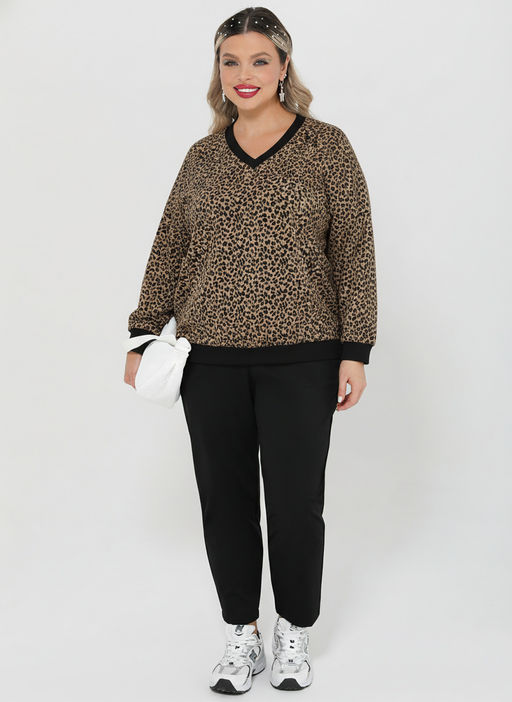 Джемпер 0401-1п темно-бежевый