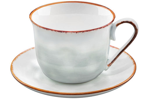 Чайная пара 2 пр. 450 мл 14*11*8,5 см Кантри, голубой ,фарфор - Elan gallery фото 4