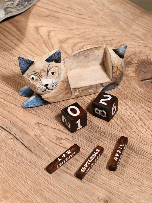 Вечный календарь Кошка, 1346.5 см, дерево - Simaland фото 6