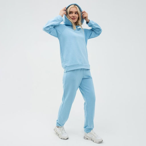Костюм женский (толстовка, брюки) MIST, размер 48-50, голубой