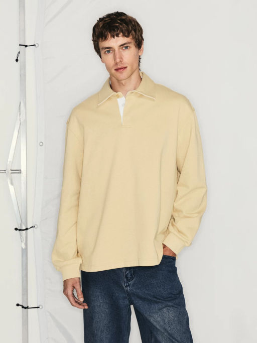 Толстовка с воротником поло / Zarina  фото 3