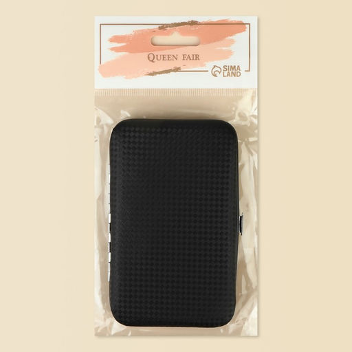 Набор маникюрный, 5 предметов, в футляре, цвет чёрный - Queen fair фото 9