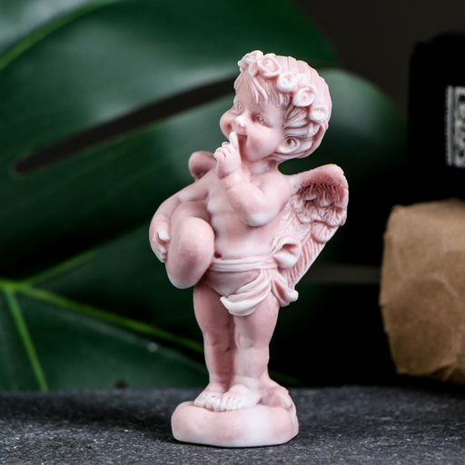 Сувенир «Ангелочек стоящий с сердечком» 8 см