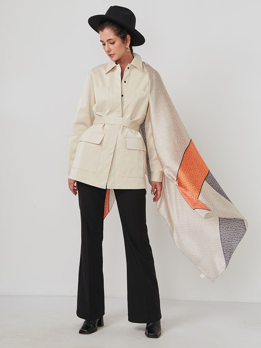 Большой, мягкий, тонкий и очень нежный двусторонний палантин - Tantino фото 3