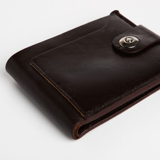 Портмоне мужское на магните, отдел для купюр, для карт, для монет, цвет коричневый - Simaland фото 4