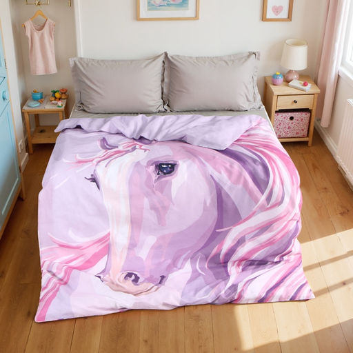 Пододеяльник Этель Pink horse, 143*215 см, 100% хлопок, бязь