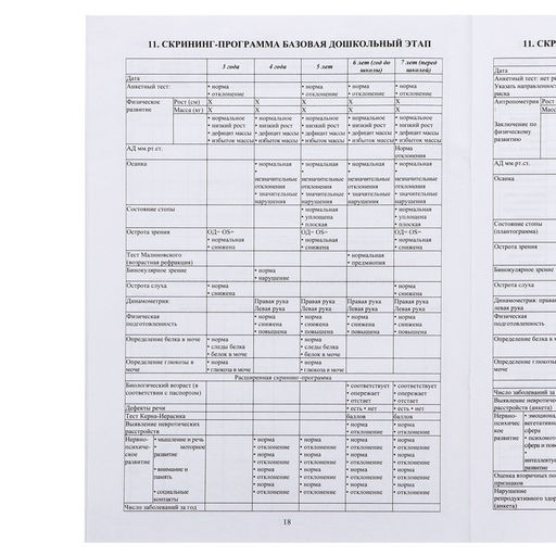 Цена за 2 шт. Медицинская карта ребёнка А4 "Классика", форма № 026/у-2000, 32 листа