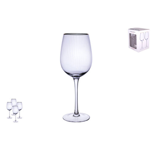 Набор бокалов 1/4 500мл п/у, хрусталь 7000 /КОРАЛЛ/