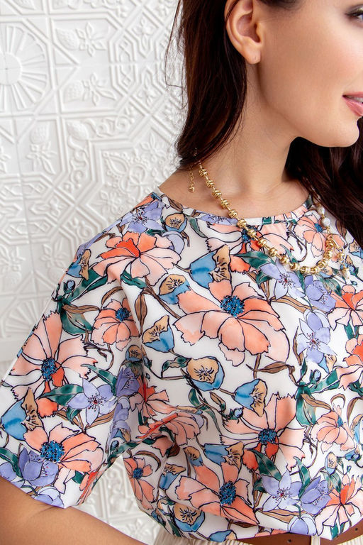 Блузка ТБ-300к цветы - Took a look фото 3
