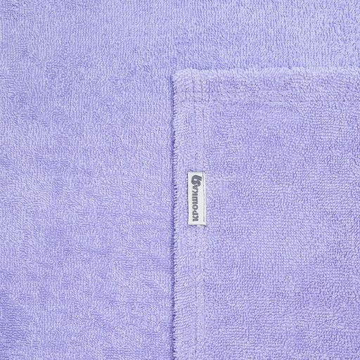 Набор для купания Крошка Я (полотенце-уголок 85*852см,полотенце 40*55см, рукавица), цвет сиреневый  фото 15