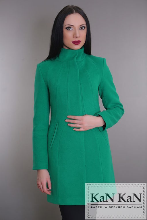 Пальто 890-957 (светло-зеленый)