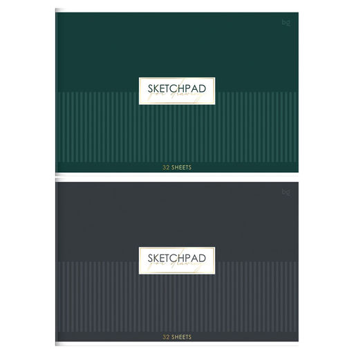 Альбом для рисования BG А4 32л. на скрепке "Minimal" (АР4ск32_тф 08610) обложка картон, тиснение фольгой