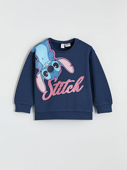 Lilo & Stitch Bask?l? K?z ?ocuk Sweatshirt ve E?ofman Alt?