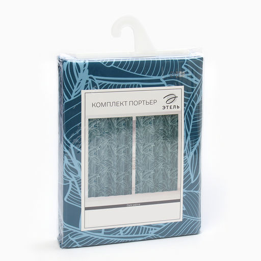 Шторы портьерные «Этель» Date palme, 145×260 см, 2 шт., 140 г/м²
