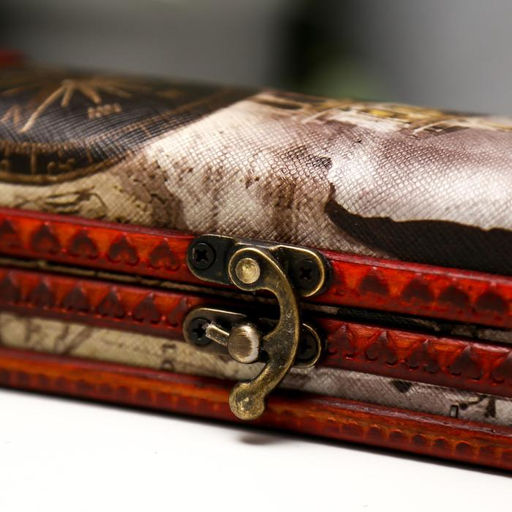 Шкатулка-купюрница «Карта», дерево, 5.5×17.5×8 см, МИКС