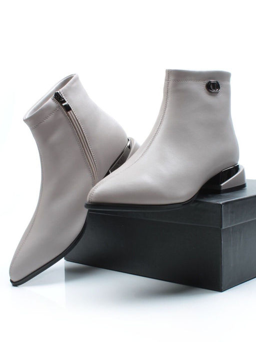 01-PCG266-3 GRAY/BEIGE Ботинки демисезонные женские - No name фото 16