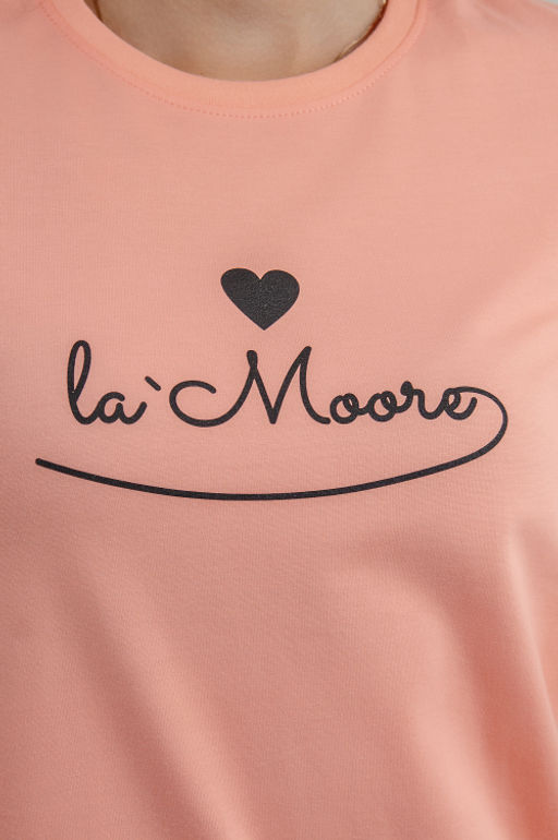 Арт. 9174 Пижама с шортами 42-50 (5 шт) Цвет:лососевый