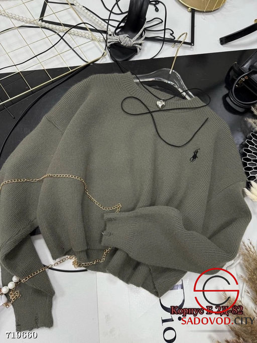 Свитер с рваным эффектом женский - Bruno фото 7