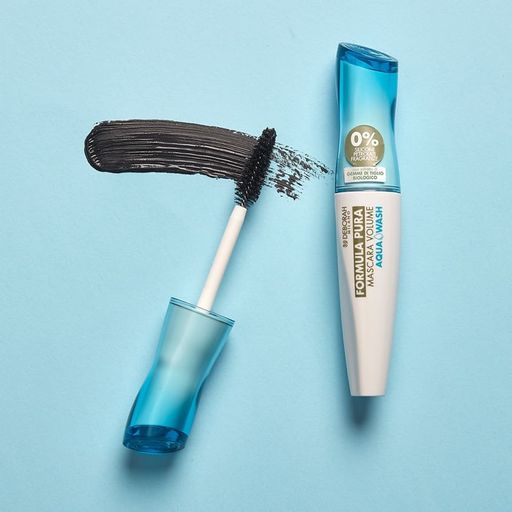 DEBORAH Тушь для ресниц Объем FORMULA PURA MASCARA VOLUME AQUA WASH BLACK тон черный 12 мл  фото 6