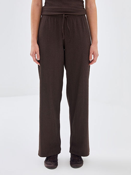 Beli Lastikli Dokulu Kad?n Pantolon