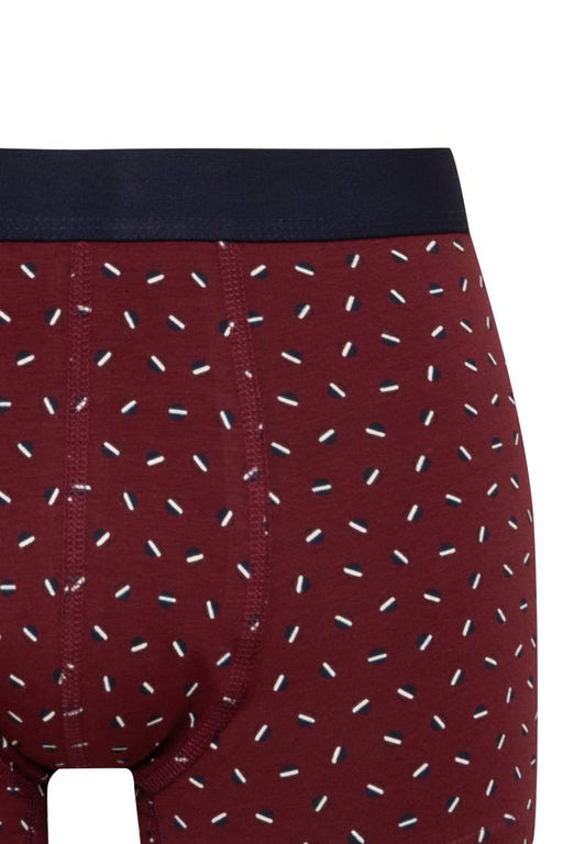 Мужские боксеры-тройки стандартного кроя с рисунком - Defacto фото 4