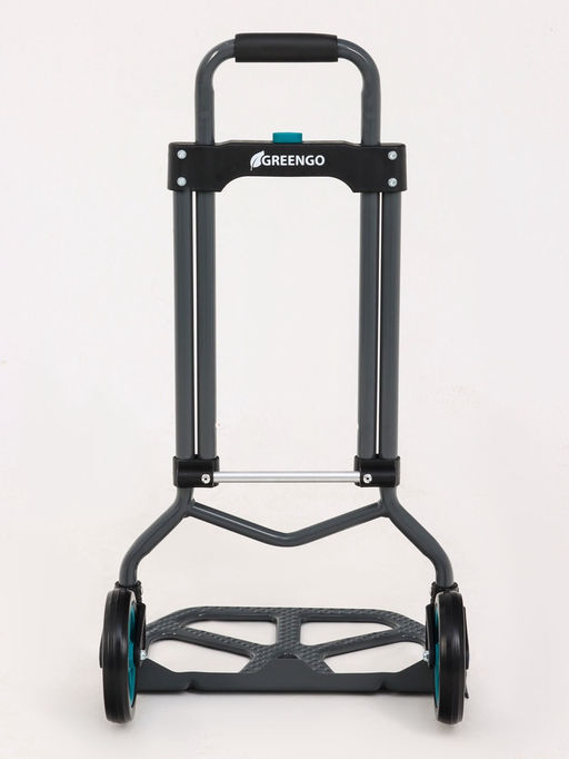 Тележка ручная хозяйственная, двухколёсная, нагрузка до 60 кг, складная, грузовая, Greengo