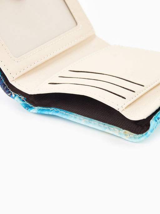 Кошелёк женский на кнопке, 10?1.5?8 см, с принтом, розовый