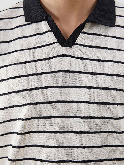 Polo Yaka ?izgili Erkek Ti??rt