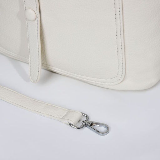 Сумка-тоут на молнии, 2 наружных кармана, цвет белый - Simaland фото 6