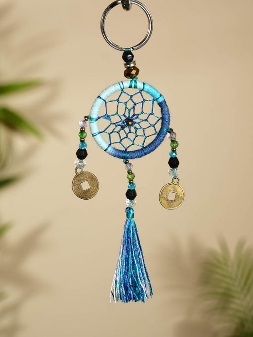 Брелок «Ловец снов», 4×15 см, сине-голубой