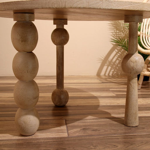 Столик кофейный, 75×75×50 см, манговое дерево