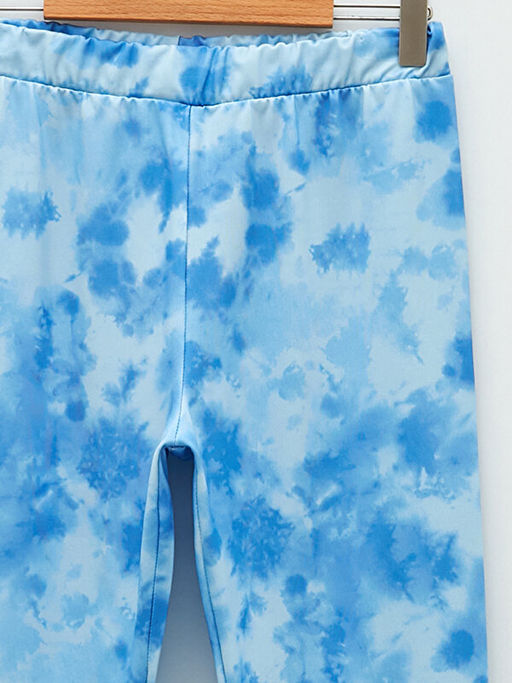 Beli Lastikli Batik Desenli K?z ?ocuk Uzun Tayt - Waikiki фото 3