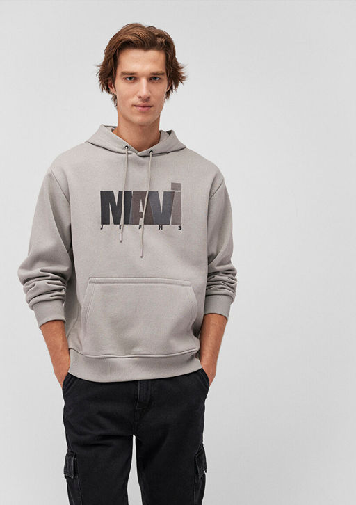 Mavi Jeans Logo Bask?l? Gri Sweatshirt  фото 2