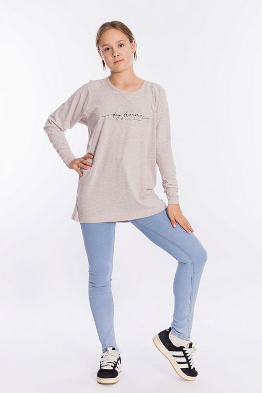 Лонгслив М222085Па Бежевый - Елена фото 2