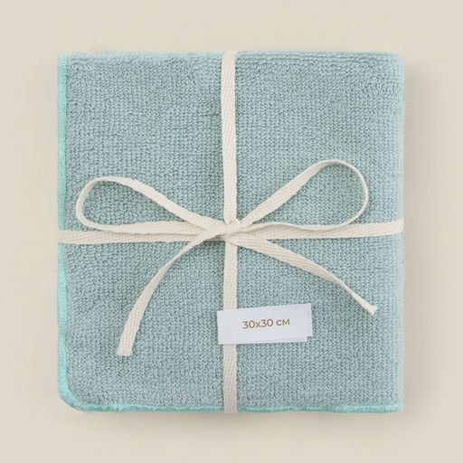 Салфетки махровые SL HOME: Frame «Аззура», 30×30 см - 3 шт., хлопок 100%, бирюзовые