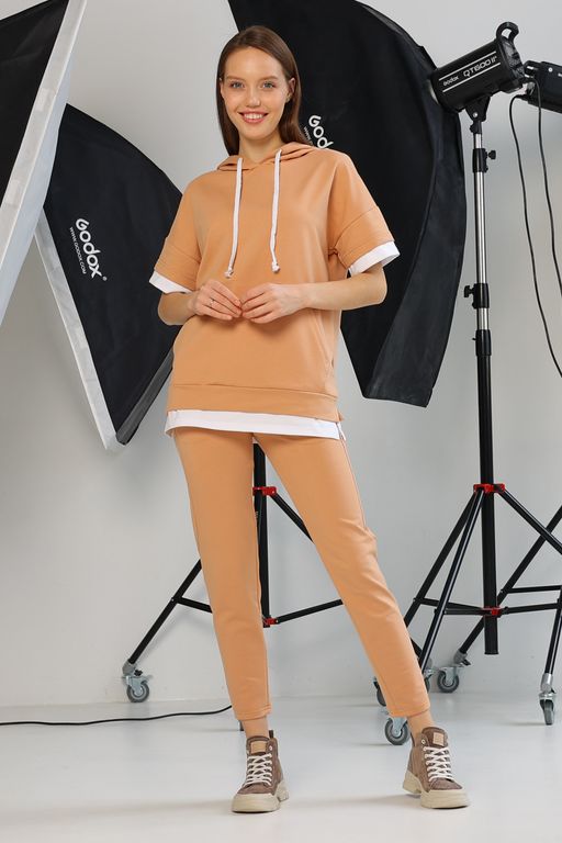 Джемпер, футболка женский 087L3 карамель - Solo mio фото 2