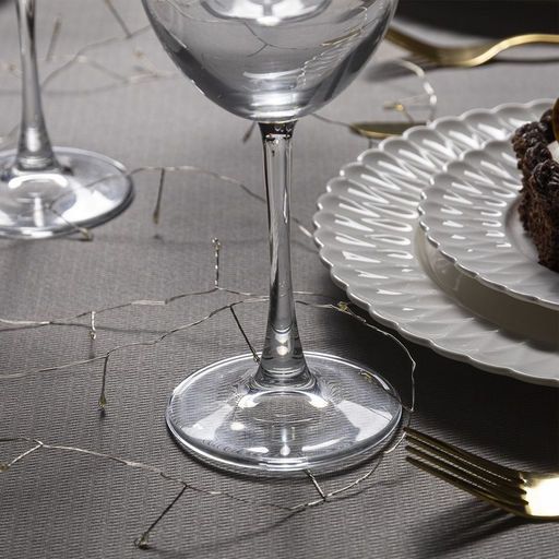 Гирлянда Мишура 5 м роса, IP20, серебристая нить, 100 LED, свечение тёплое белое, 12 В - Luazon lighting фото 3